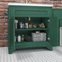 GRADE A2 - 805mm Green Freestanding Vanity Unit with Basin - Camden