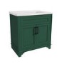 GRADE A2 - 805mm Green Freestanding Vanity Unit with Basin - Camden