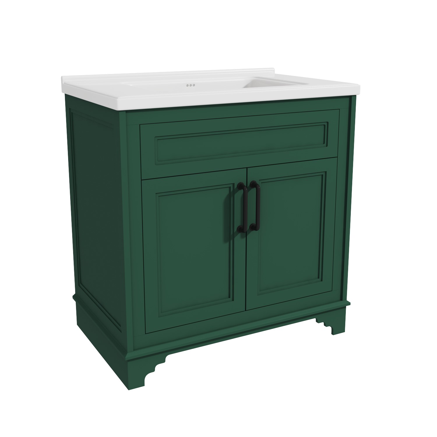 Green bathroom sales vanity 30