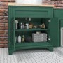 800mm Green Freestanding Countertop Vanity Unit with Basin - Camden