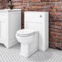 500mm White Back to Wall Unit with Traditional Toilet - Camden