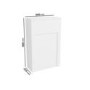 500mm White Back to Wall Unit with Traditional Toilet - Camden