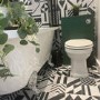 500mm Green Back to Wall Unit with Traditional Toilet - Camden