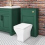 500mm Green Back to Wall Unit with Square Toilet - Camden