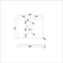 Grade A1 - 600mm White Wall Hung Vanity Unit with Basin and Brass Handles - Empire