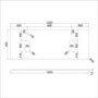 1200mm Grey Wall Hung Countertop Double Vanity Unit with Basins and Brass Handles - Empire