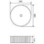 1200mm Grey Wall Hung Countertop Double Vanity Unit with Basins and Chrome Handles - Empire