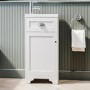 Grade A2 - 400mm White Cloakroom Vanity Unit with Basin - Baxenden