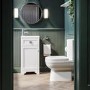 Grade A1 - 400mm White Cloakroom Vanity Unit with Basin - Baxenden
