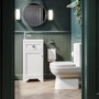 Grade A2 - 400mm White Cloakroom Vanity Unit with Basin - Baxenden