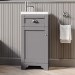 Grade A2 - 400mm Grey Cloakroom Vanity Unit with Basin - Baxenden