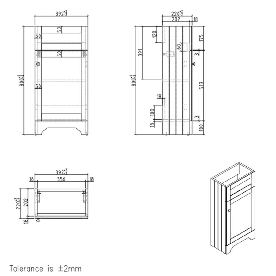 Close Coupled Toilet and Blue Basin Vanity Unit Cloakroom Suite - Baxenden