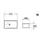 Cloakroom Matt Wall Hung Basin Left Hand and Waste 405mm - Detroit