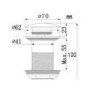 Cloakroom Matt Wall Hung Basin Left Hand and Waste 405mm - Detroit