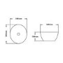 Pink Round Countertop Basin - Waste Included 358mm - Verona