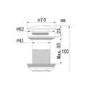 Grey Round Countertop Basin and Waste 358mm - Verona