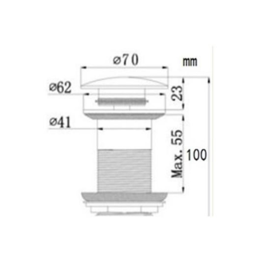 Grey Round Countertop Basin and Waste 358mm - Verona