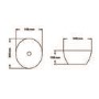 Round Countertop Basin and Waste 358mm - Verona