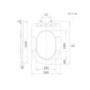 Matt Grey Wall Hung Rimless Toilet with Soft Close Seat - Verona