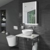 Grade A2 - Wall Hung Rimless Toilet with Soft Close Seat - Verona
