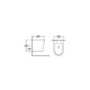 Grade A2 - Wall Hung Rimless Toilet with Soft Close Seat - Verona