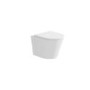 Verona Matt White Rimless Wall Hung Toilet and Countertop Basin & Shelf Suite 