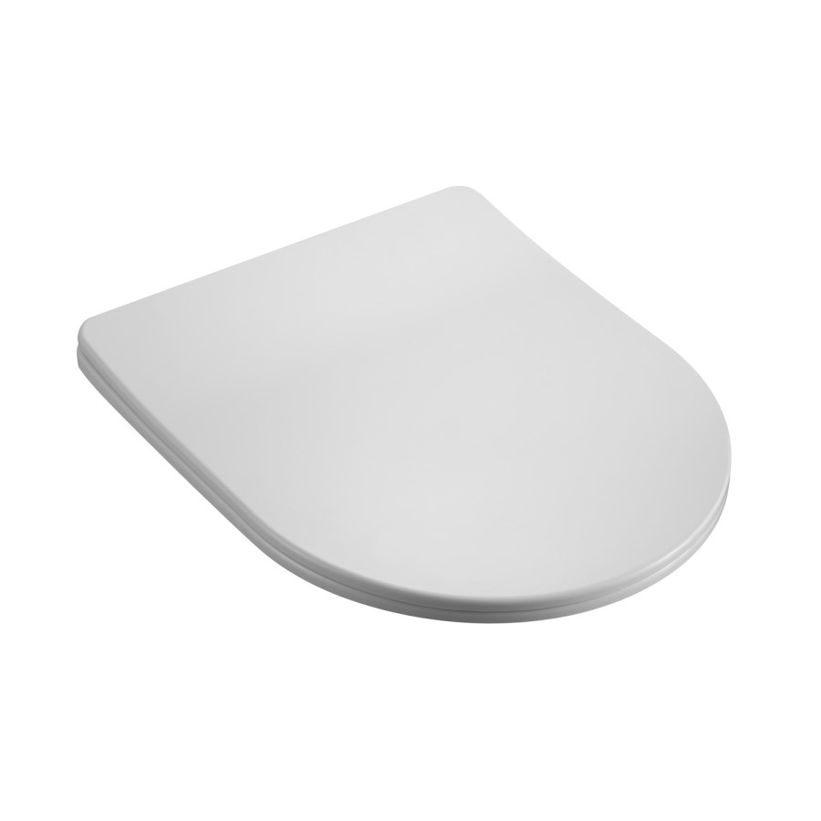 Matt White Wall Hung Rimless Toilet with Soft Close Seat, Black Glass Sensor Flush Plate, 820mm Frame & Cistern – Verona