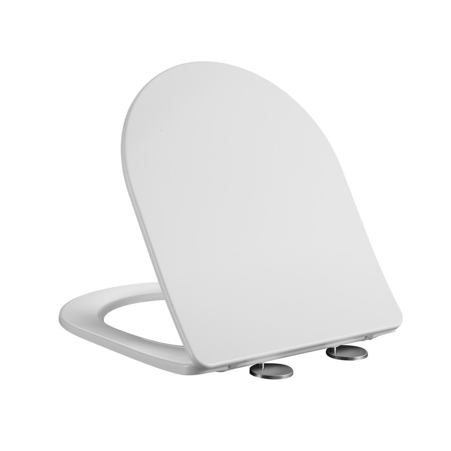 Matt White Wall Hung Rimless Toilet with Soft Close Seat, Brushed Brass Pneumatic Flush Plate, 1168mm Frame & Cistern – Verona