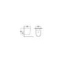 Grade A1 - Black Wall Hung Toilet with Soft Close Seat Frame Cistern and Chrome Flush - Verona