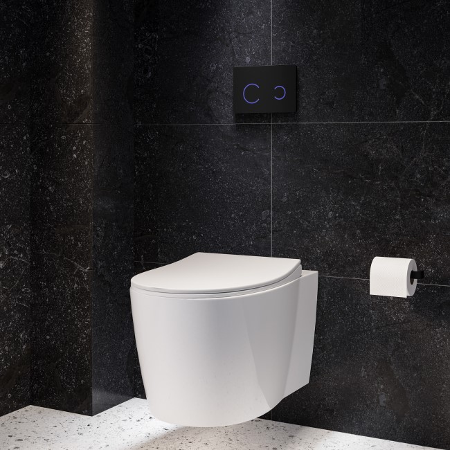 Grade A1 - Wall Hung Rimless Toilet with Soft Close Seat - Alcor
