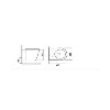 Grade A1 - Wall Hung Rimless Toilet with Soft Close Seat - Alcor