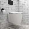 Alcor White Gloss Wall Hung Toilet and Basin Suite