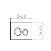 Grade A1 - Zana Brushed Brass Mechanical Flush Plate with 1160mm Frame and Cistern