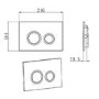 Grade A1 - Concealed Cistern with 1170mm Wall Hung Toilet Frame and Brushed Brass Mechanical Flush Plate - Zana