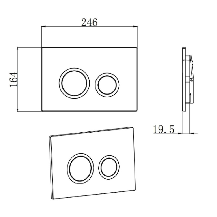 Grade A1 - Concealed Cistern with 1170mm Wall Hung Toilet Frame and Brushed Brass Mechanical Flush Plate - Zana