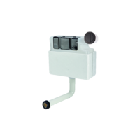 Arissa Matt Black Pneumatic Push Button and Cistern