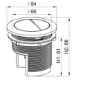Arissa Matt Black Pneumatic Push Button and Cistern