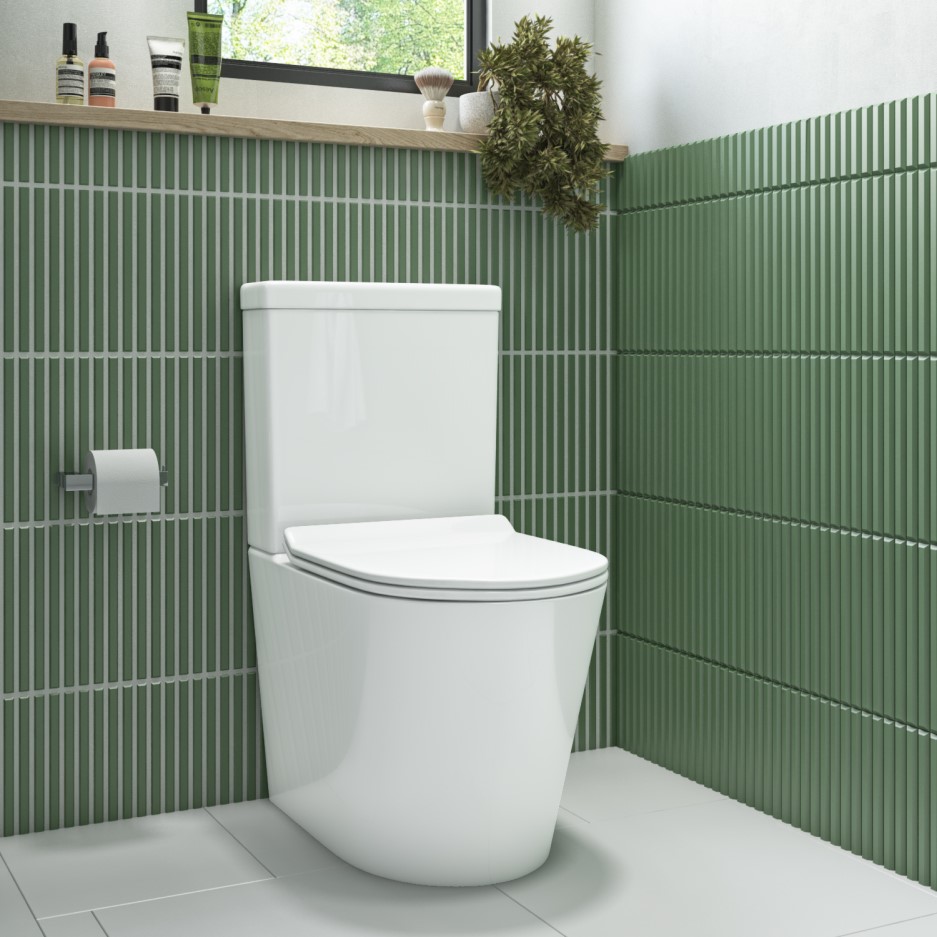 Newport Rimless Close Coupled WC and Soft Close Slim Seat Better