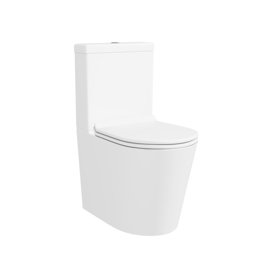 Grade A1 - Close Coupled Toilet and Basin Bathroom Suite - Newport