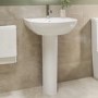Grade A1 - Close Coupled Toilet and Basin Bathroom Suite - Newport