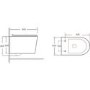 Newport Rimless Wall Hung Pan inc installation screws