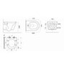 Wall Hung Rimless Toilet with Slim Soft Close Seat - Newport