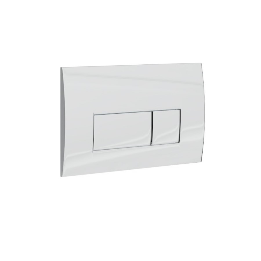 Wall Hung Rimless Toilet with Slim Soft Close Seat Frame Cistern and Chrome Flush - Newport