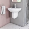 Newport Wall Hung Toilet and Semi Pedestal Basin Suite