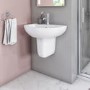Newport Wall Hung Toilet and Semi Pedestal Basin Suite