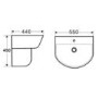 Newport Wall Hung Toilet and Semi Pedestal Basin Suite
