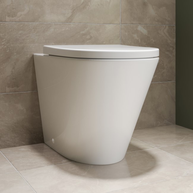 Back to Wall Rimless Toilet with Soft Close Seat - Newport