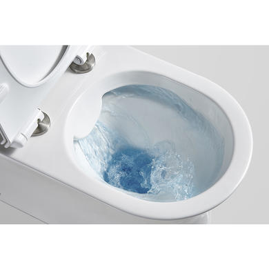 Grade A1 - Back to Wall Rimless Toilet with Soft Close Seat - Newport