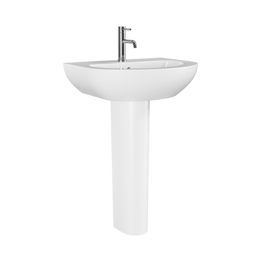 Modern Pedestal Basin 550mm - Newport