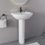 Grade A1 - Modern Pedestal Basin 550mm - Newport